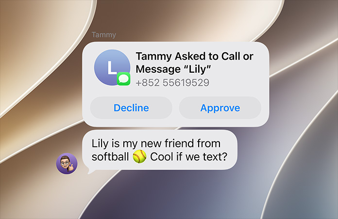 Screen displaying Communication Limits feature.