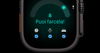 Apple Watch Ultra 4, titanium case, black color, readiness score of 8, Go For It