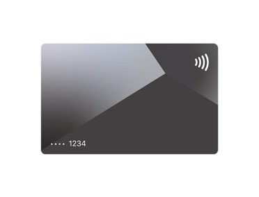 Payment card, front.