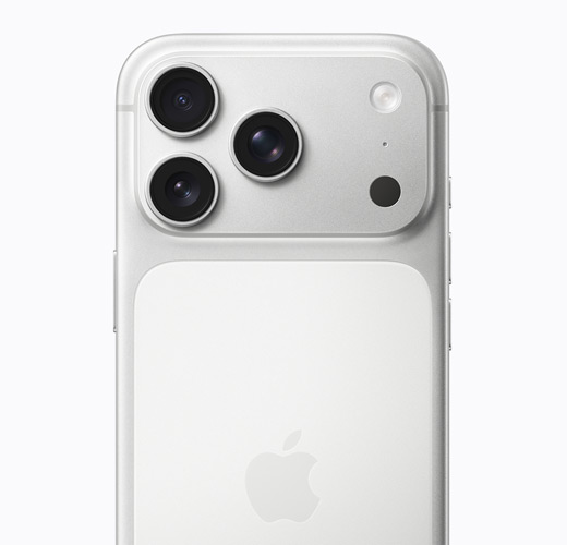 iPhone 17 Pro، بلون فضي، الجهة الخلفية الخارجية
