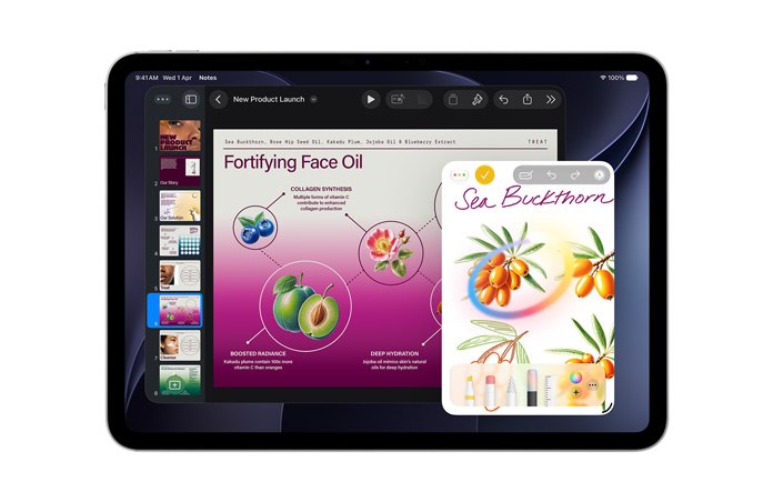 iPad 展示影像魔術棒將草圖變成影像