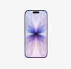 Phone 17 s prednje strane, u boji lavande, s Dynamic Islandom centriranim pri vrhu